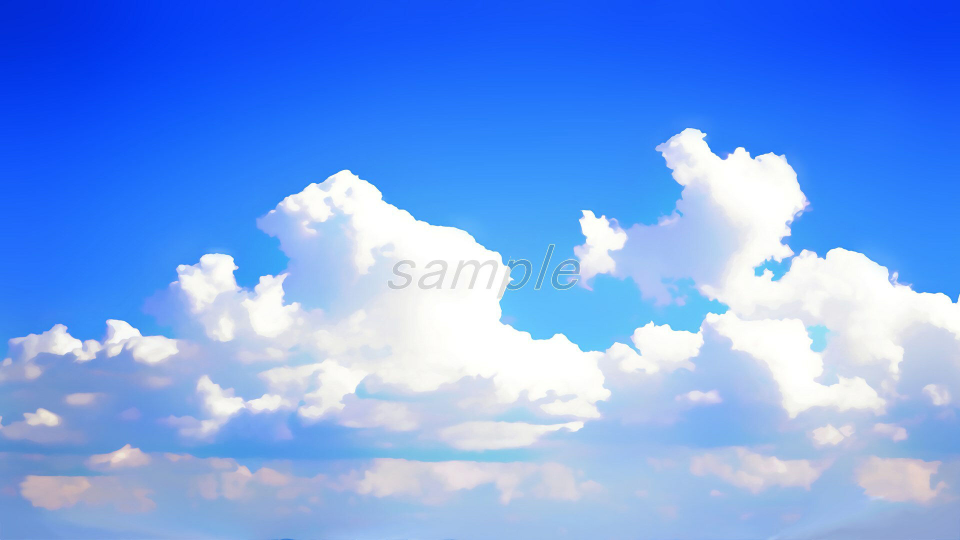 イラスト「空、雲」背景素材集＜35枚セット＞