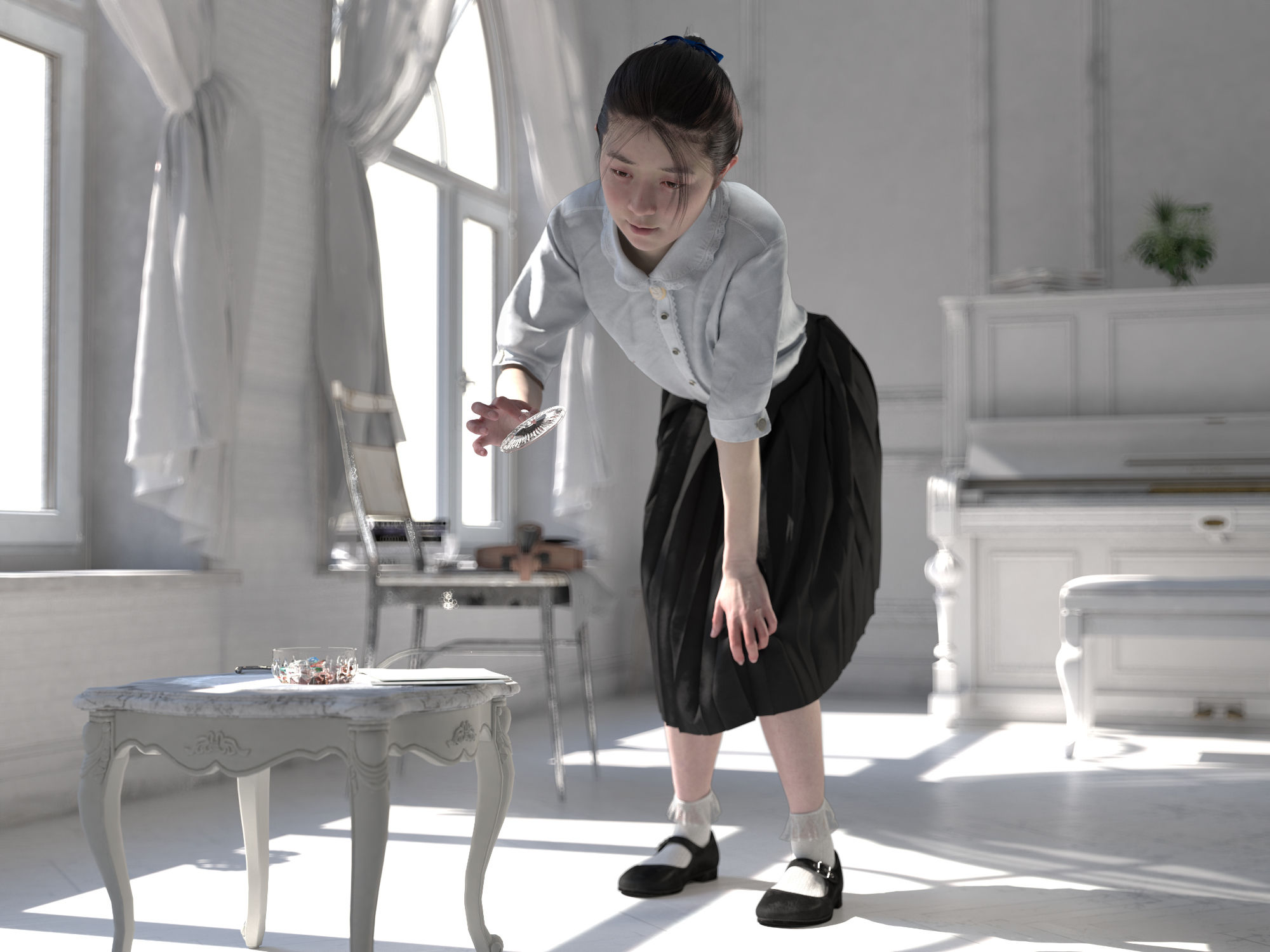 サンプル画像6:ピアノレッスン(ミラージュ) [d_235090]