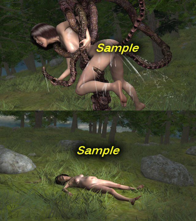 サンプル画像3:触手獣の森(ChapterX) [d_237078]