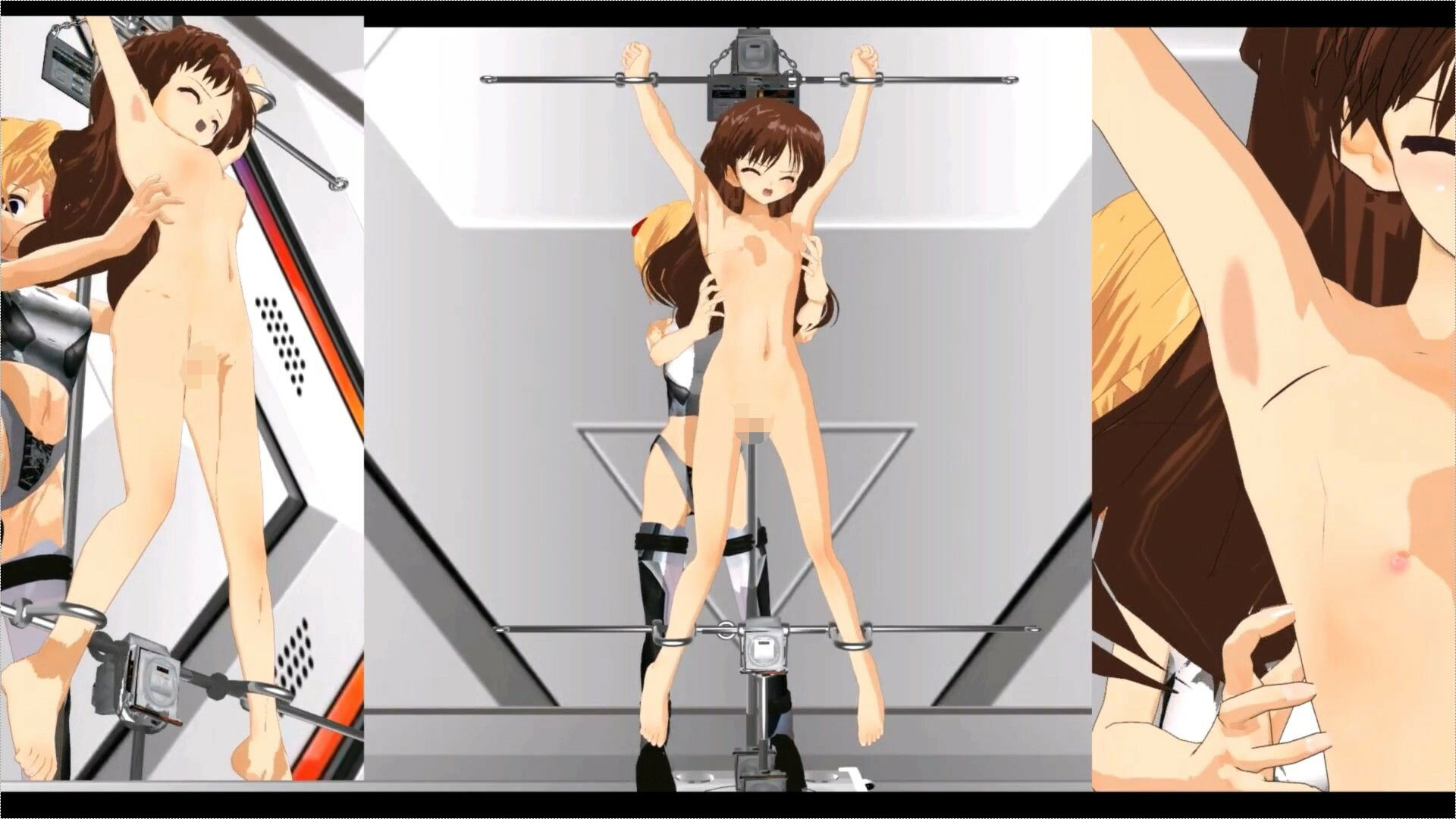 サンプル画像4:動画版 囚われた正義の美少女ヒロイン銀河警察アイ〜監禁陵●第一章 5話 オナニ-疑惑 くすぐり尋問(888) [d_239387]