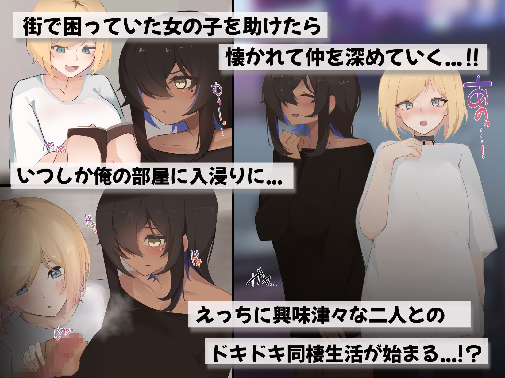 サンプル画像2:脱いだら凄い白黒ギャルと俺の部屋で入り浸りの生ハメ性活！(ふたわーくす) [d_241142]