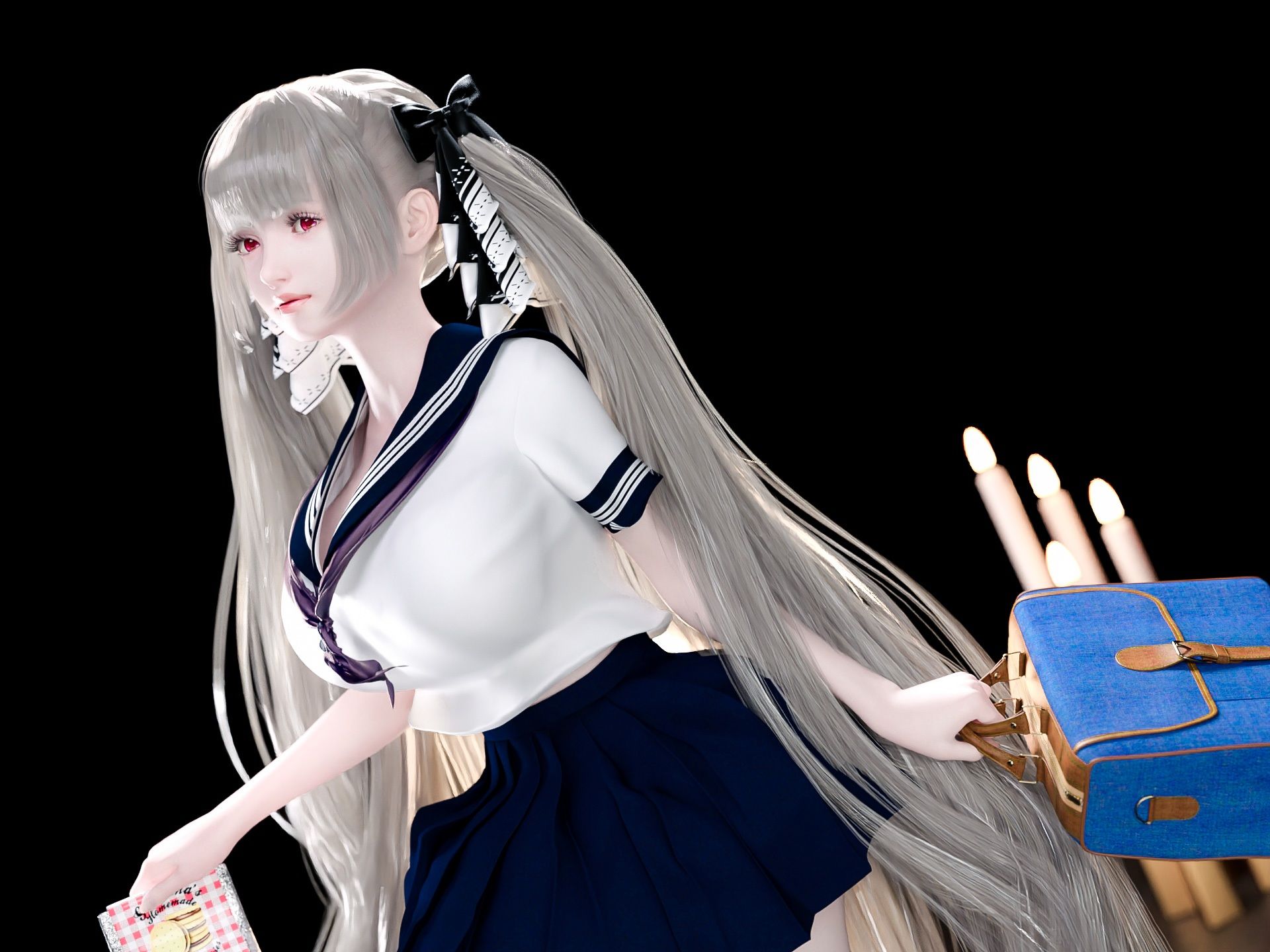 サンプル画像4:スーパーロングツインテールが可愛い爆乳ロイヤルレディの3DCG集5(YHP) [d_241156]