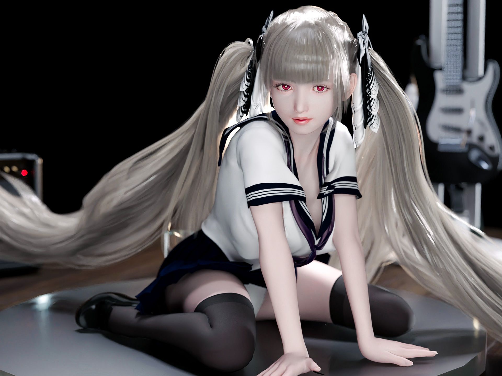 サンプル画像5:スーパーロングツインテールが可愛い爆乳ロイヤルレディの3DCG集5(YHP) [d_241156]