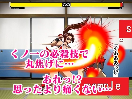 サンプル画像3:格ゲーの世界に吸い込まれて何故か日本一のくノ一と戦うことになったので欲望のままに戦ってみた(舞狩の屋台) [d_241712]