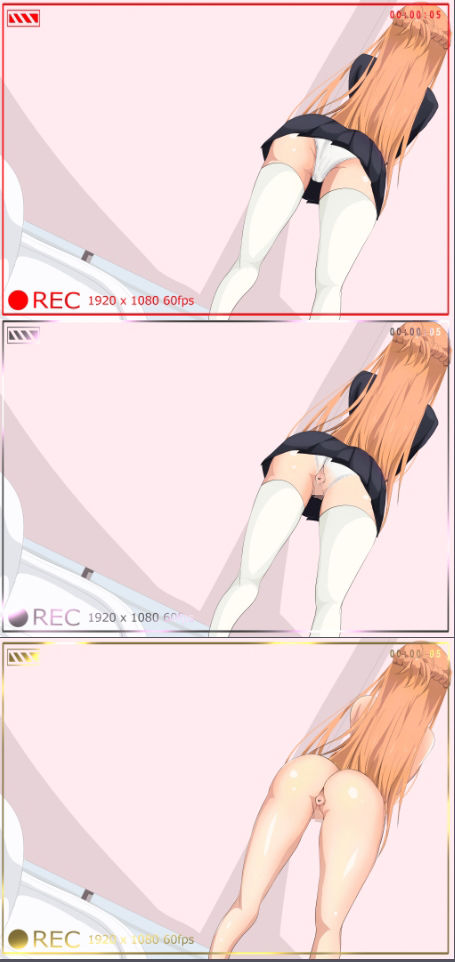 サンプル画像1:トイレ盗撮シリーズ（ア○ナ編）イラストのみ(きしまん屋) [d_241764]