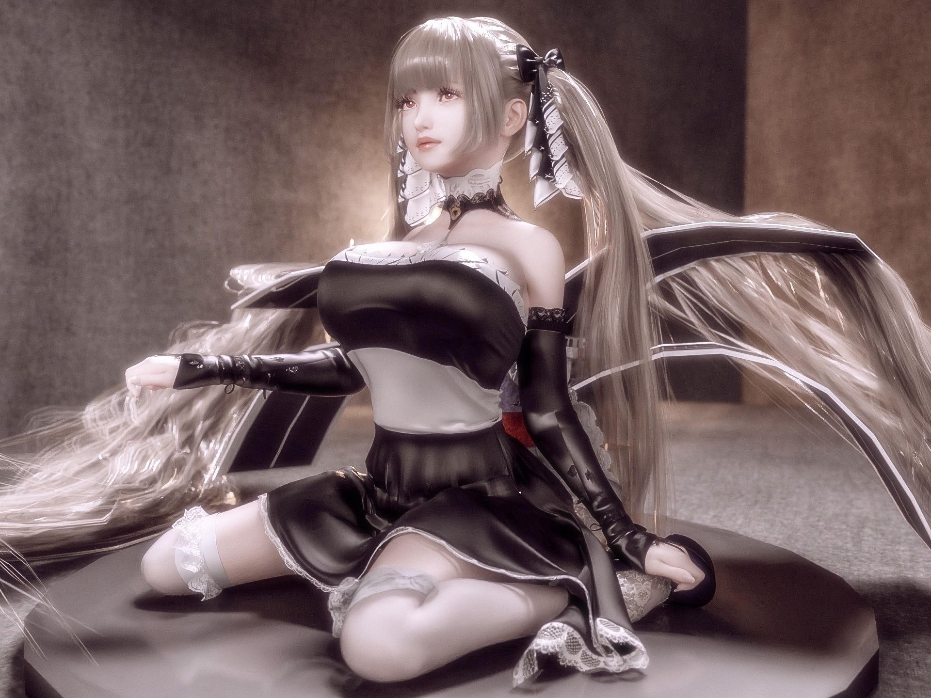 サンプル画像1:フォーミダブル牧場では爆乳牛娘がパイズリと搾りたての母乳でロイヤルミルクティーを飲ませてくれる(YHP) [d_242264]