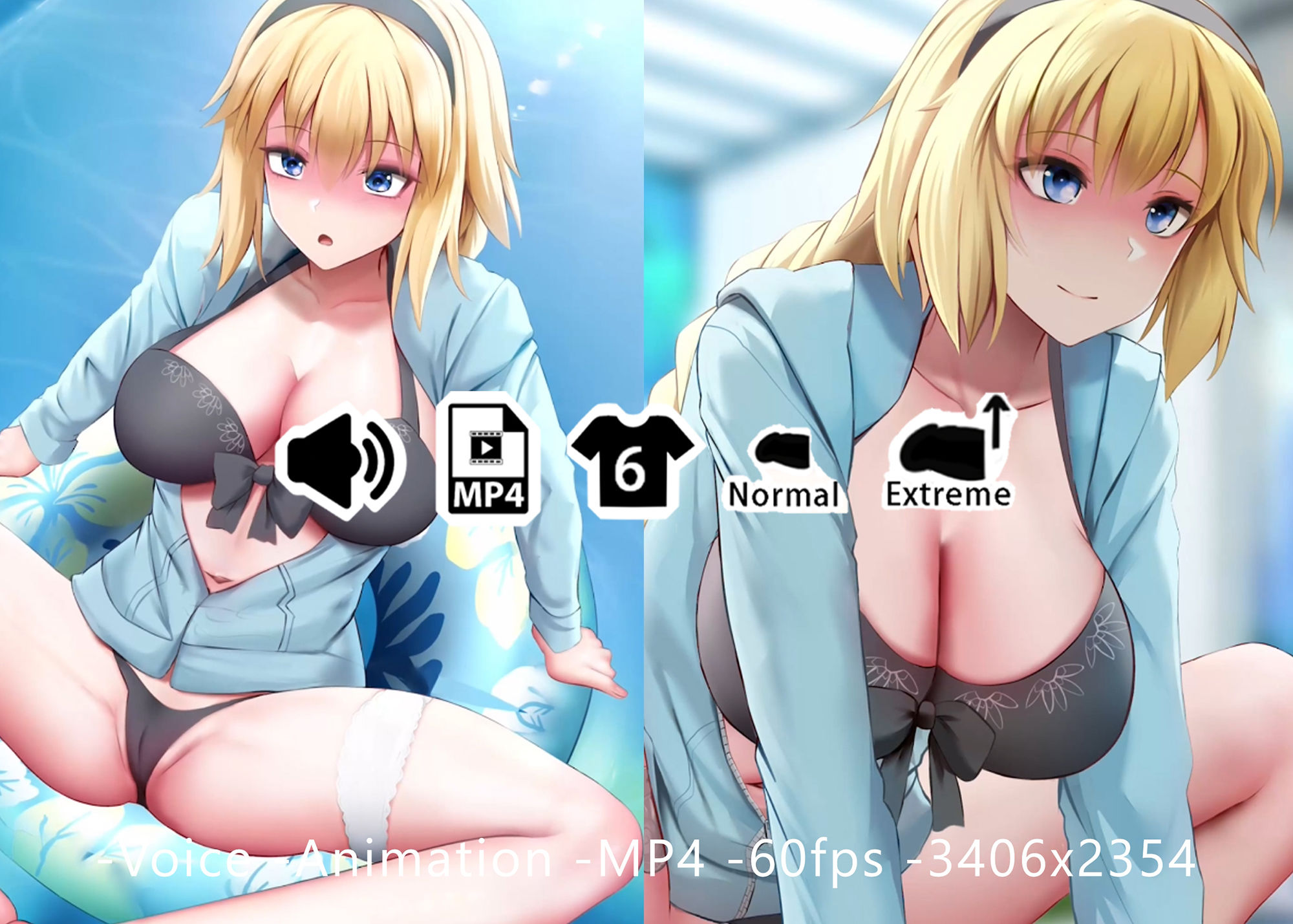 サンプル画像1:ジャンヌ水着 – 同人動画 （ぎんハハ）(ぎんハハ) [d_242914]