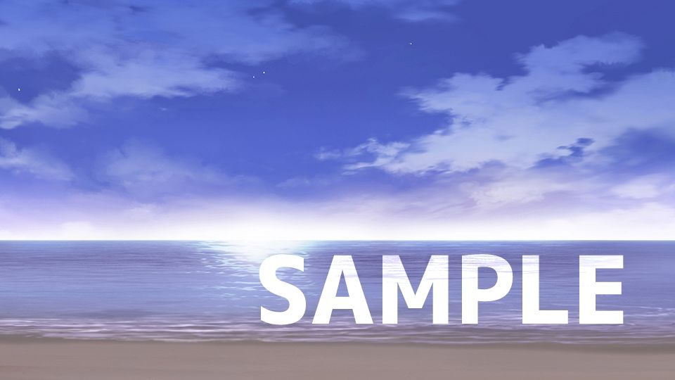 背景フリー素材『夏・海・夏空』