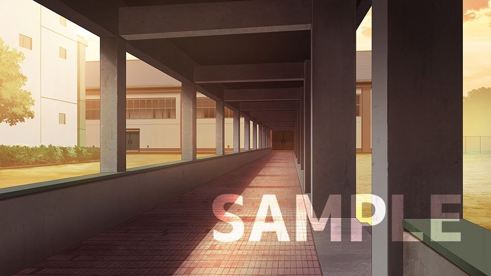 背景フリー素材『学校』