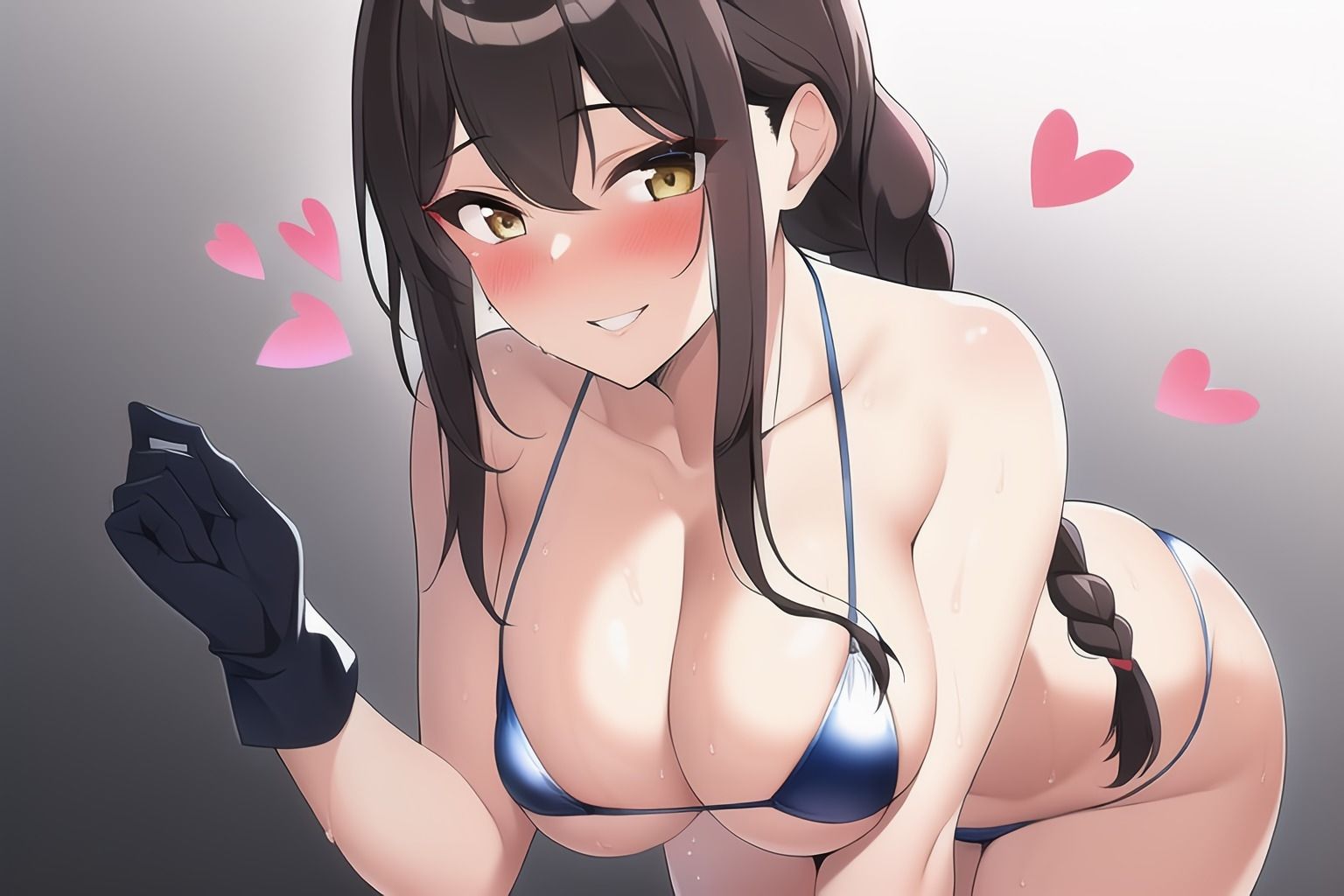 サンプル画像2:俺の彼女は押しに弱い！！ 〜マイクロビキニ編〜(たまごやき) [d_244279]