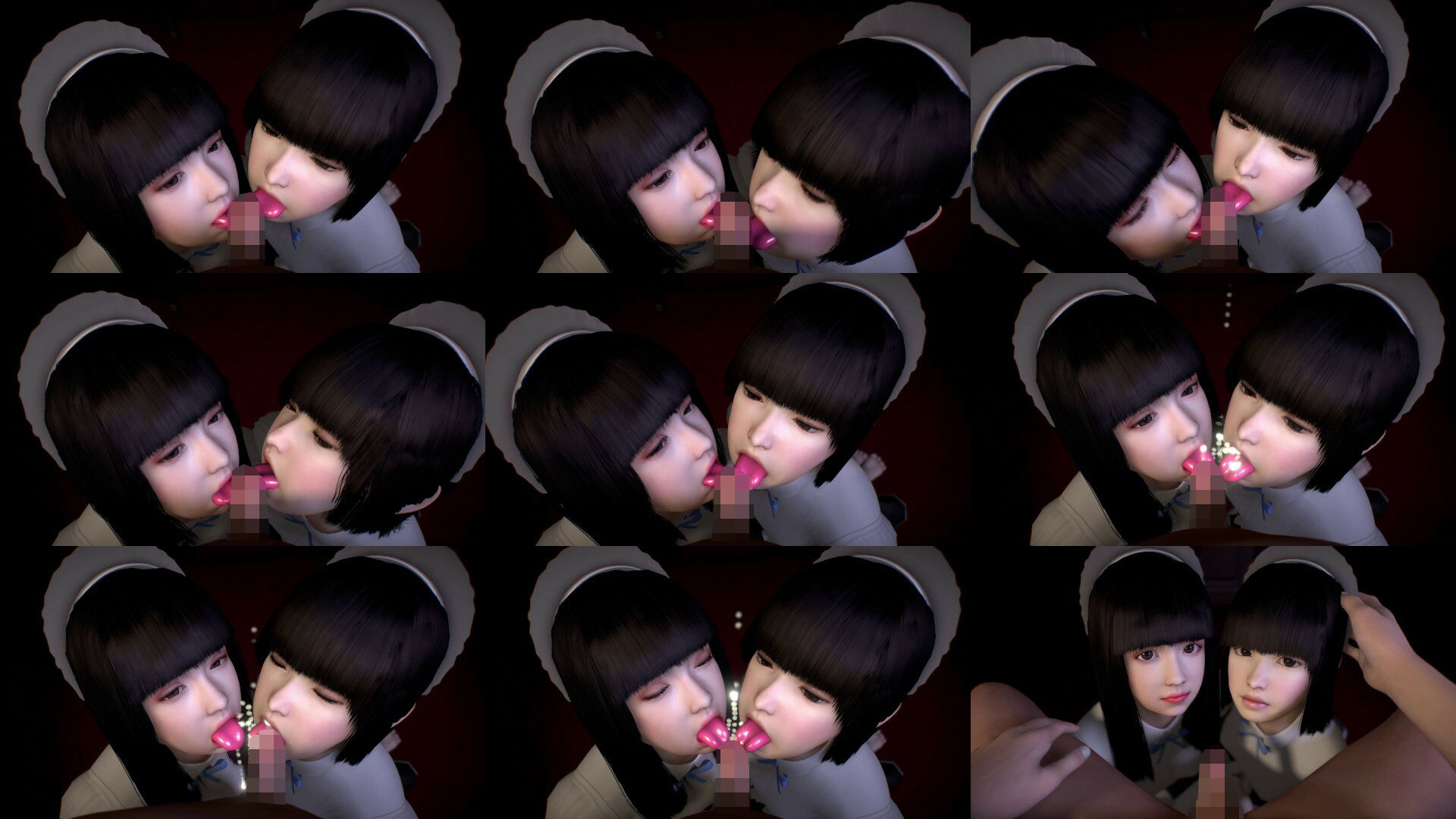 サンプル画像2:ロリメイドふたりのおくちでご奉仕(音無) [d_244402]