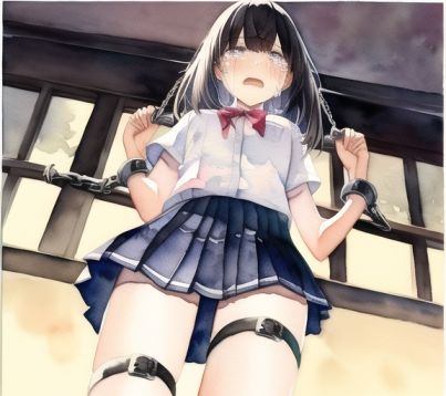 サンプル画像1:制服美少女監禁CG だれかたすけて…(なかせ隊) [d_244451]