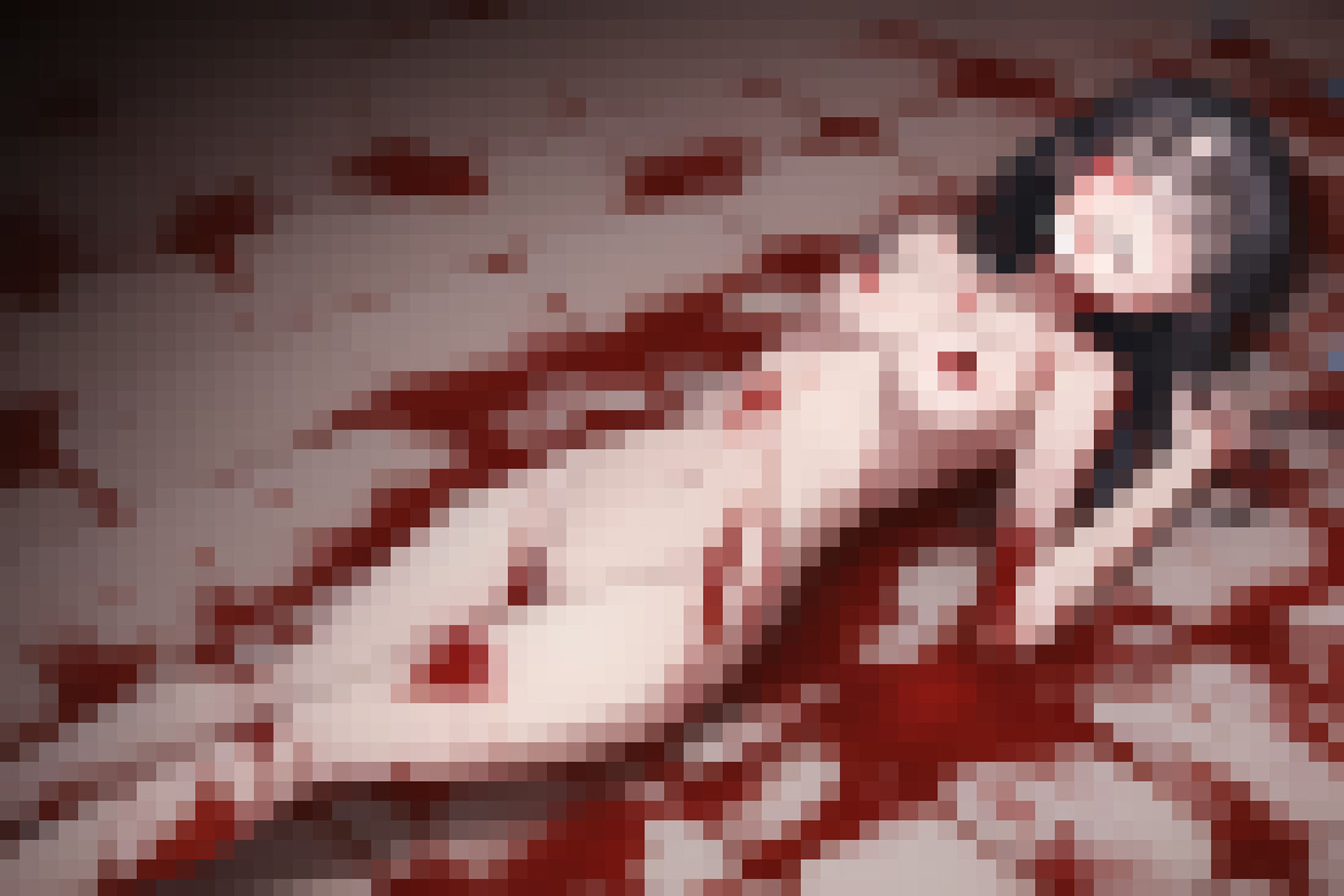 サンプル画像4:血に塗れた少女たち 流血マシマシハードコア編【イラスト50枚】(晩餐ニート) [d_244688]