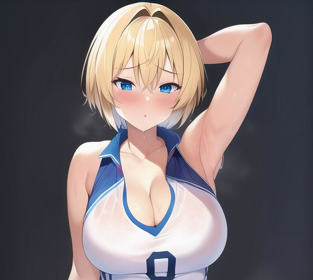 サンプル画像4:むちむち発情スポーツ女達のワキ見せ淫乱日記(たまごやき) [d_244712]