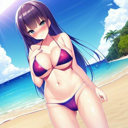 サンプル画像2:超絶美少女のビーチヌード！(デュプリカレウス) [d_244941]