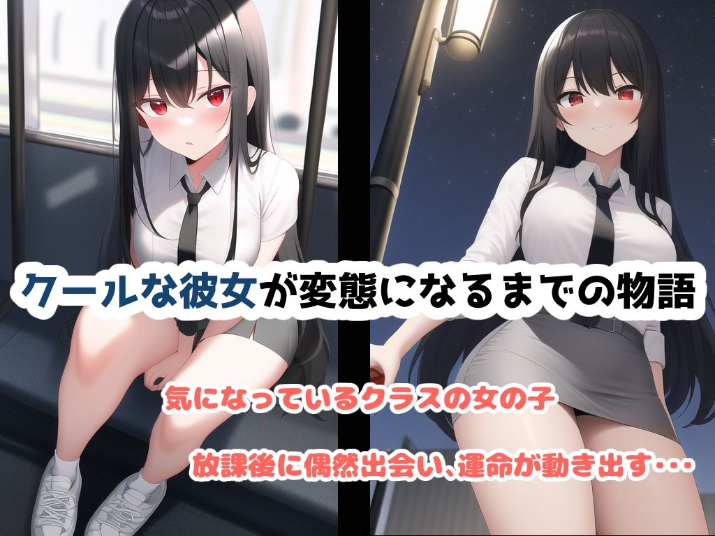 サンプル画像1:クールな女子が変態になるまでの物語(あいべや相関図) [d_244982]