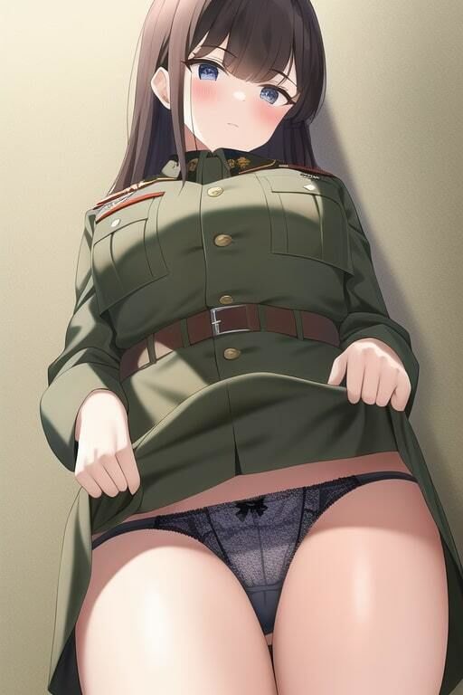 サンプル画像1:軍服少女のエッチなイラスト集(夢海ルナ) [d_245005]