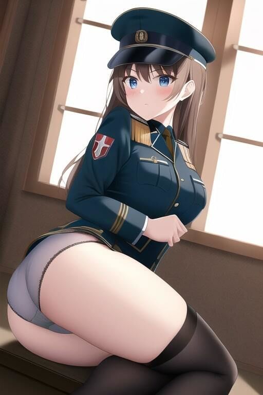 サンプル画像2:軍服少女のエッチなイラスト集(夢海ルナ) [d_245005]