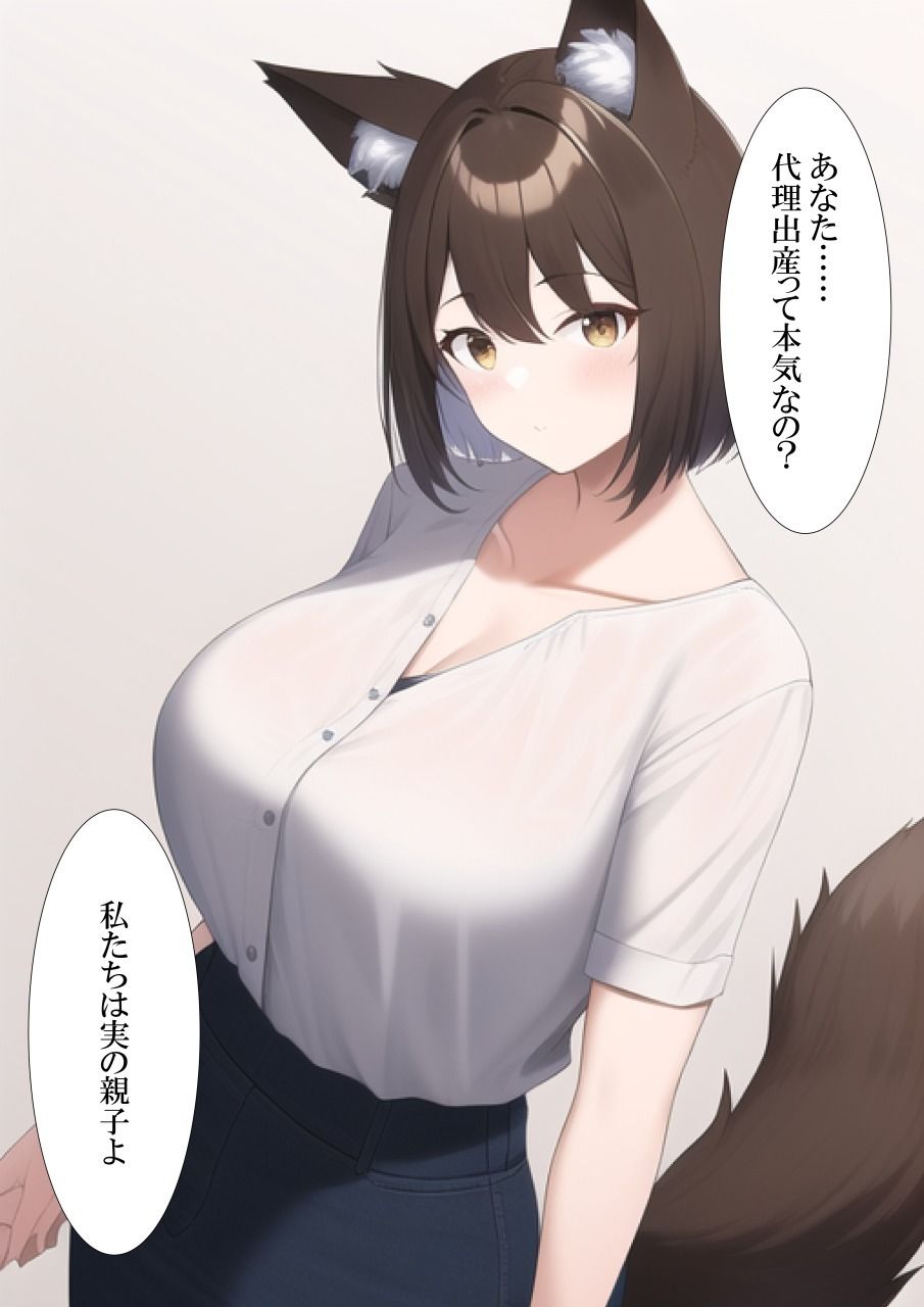 サンプル画像3:オオカミのママに代理出産をお願いする(ねずみのバンキング) [d_245018]