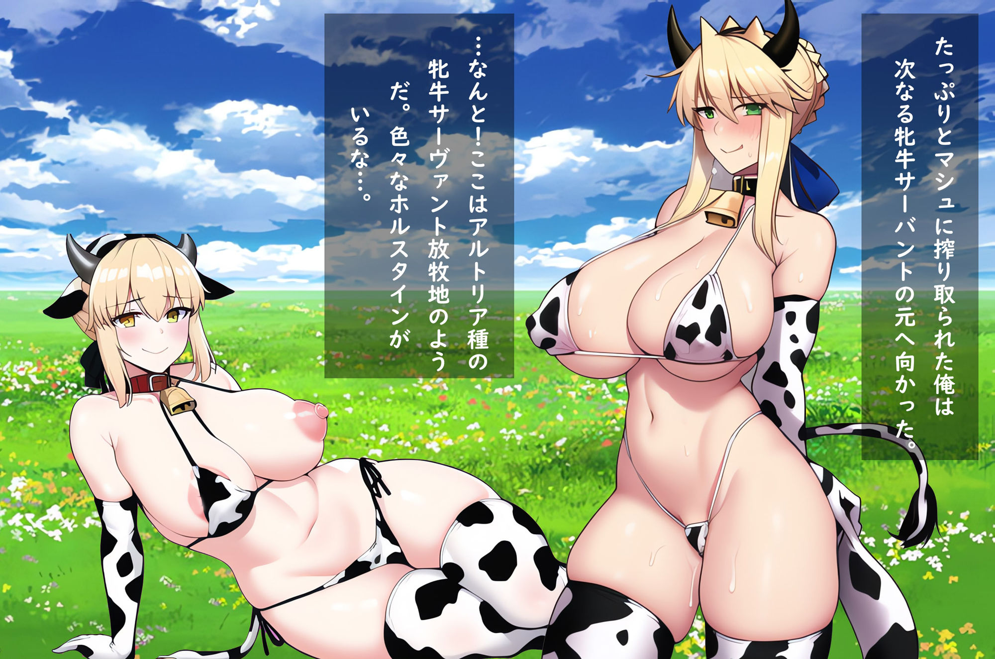 サンプル画像3:カルデア牝牛サーヴァント牧場 ムチムチ牛コス爆乳サーヴァントに搾り取られるっ(さめじまコーヒー) [d_245241]