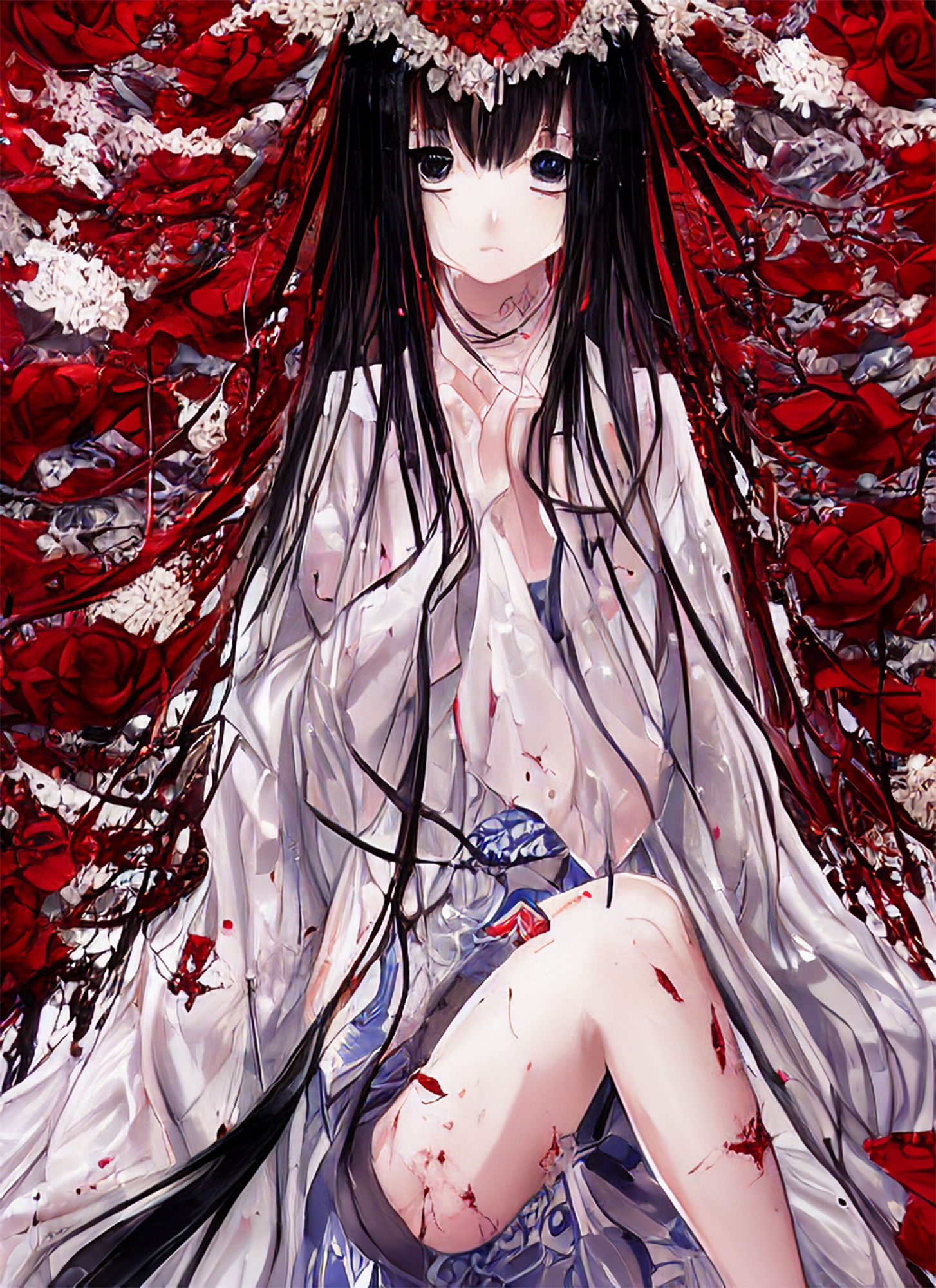 サンプル画像1:血に塗れた少女たち TrinArt編【イラスト50枚】(晩餐ニート) [d_245262]