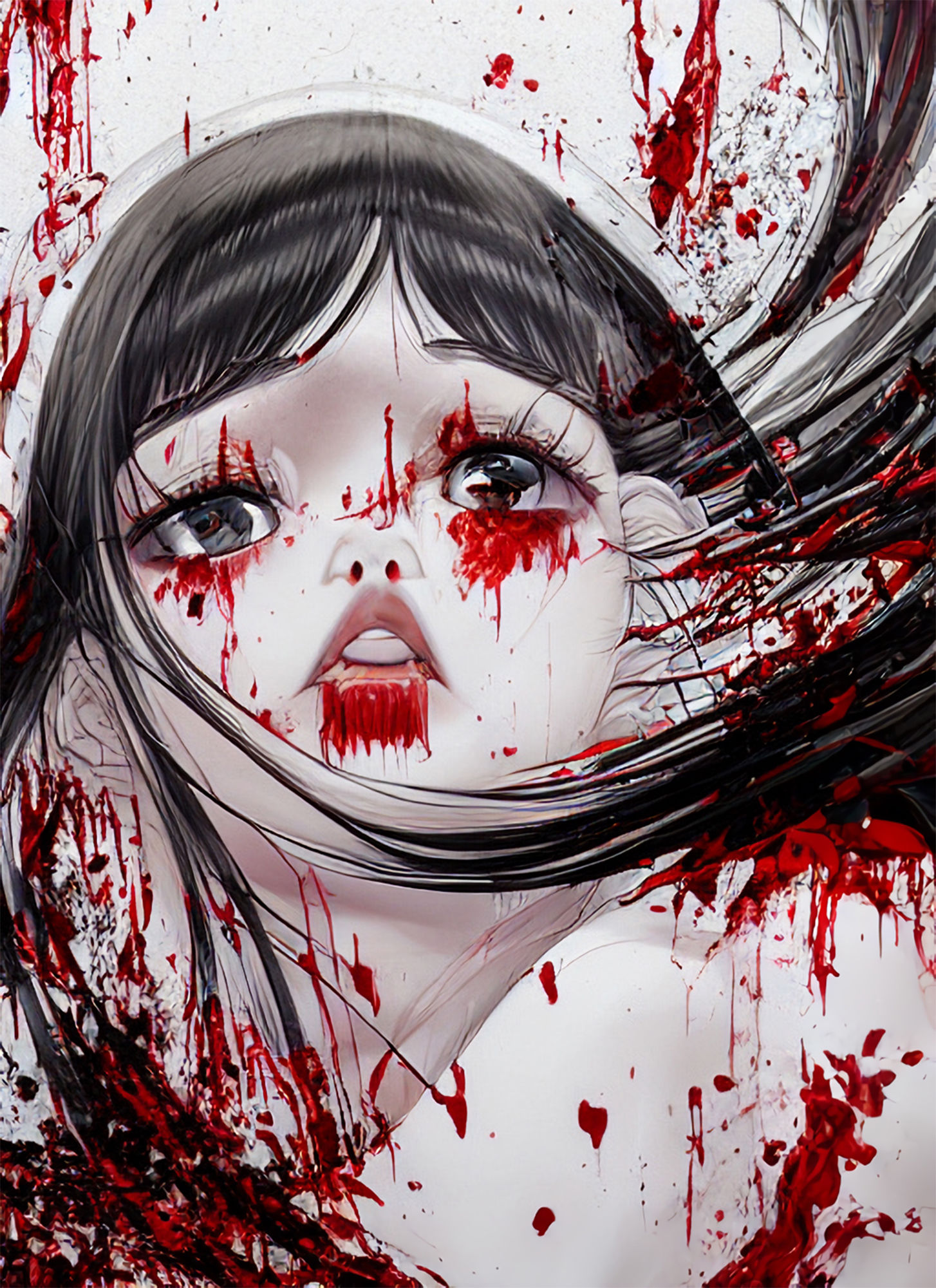 サンプル画像2:血に塗れた少女たち TrinArt編【イラスト50枚】(晩餐ニート) [d_245262]