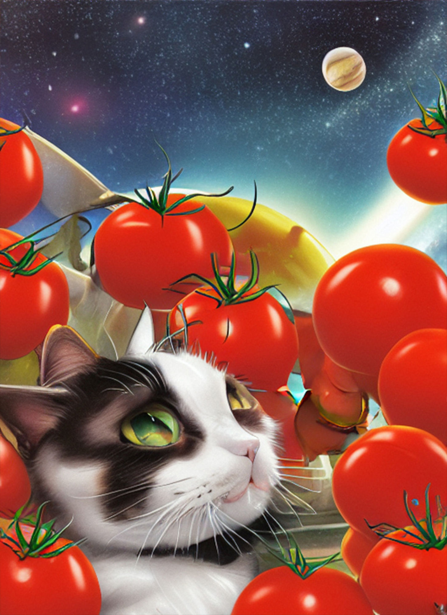 サンプル画像4:宇宙トマト猫 〜TrinArtでフィルターに引っかかると出てくる謎のイラスト詰め合わせ〜(晩餐ニート) [d_245266]