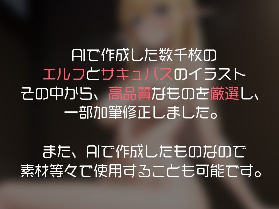 サンプル画像1:Auto Generated エルフ＆サキュバス(MMM) [d_245269]