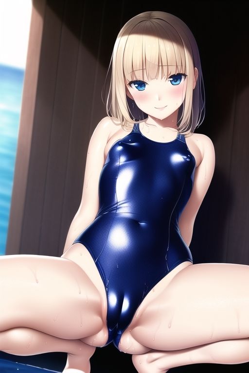 サンプル画像2:光沢スク水っ娘画像集(n) [d_245286]