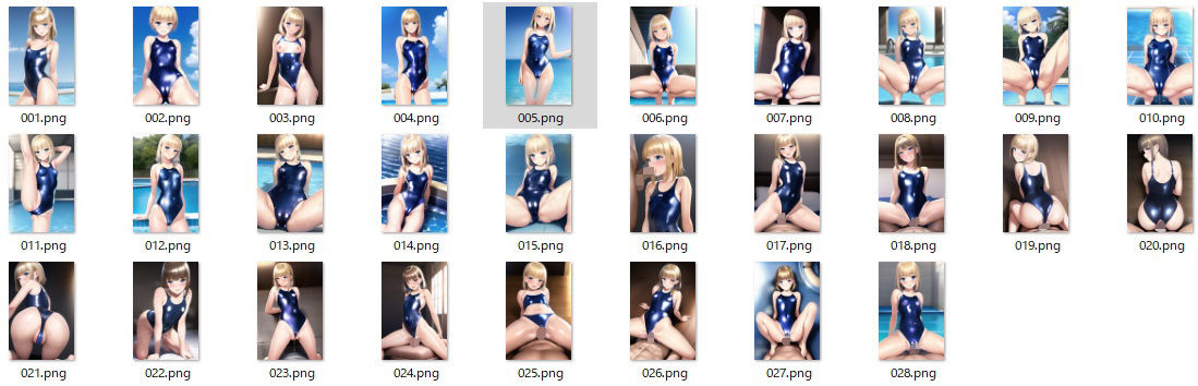 サンプル画像6:光沢スク水っ娘画像集(n) [d_245286]