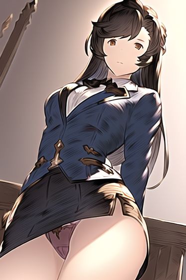 サンプル画像1:お空の事務員さんに下着を見せてもらう(AJ-AI Works) [d_245389]