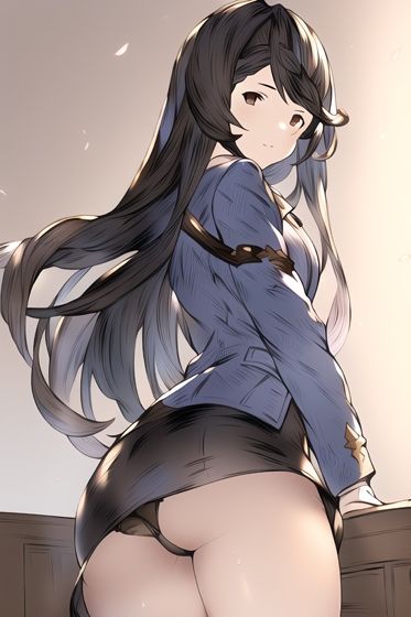 サンプル画像3:お空の事務員さんに下着を見せてもらう(AJ-AI Works) [d_245389]