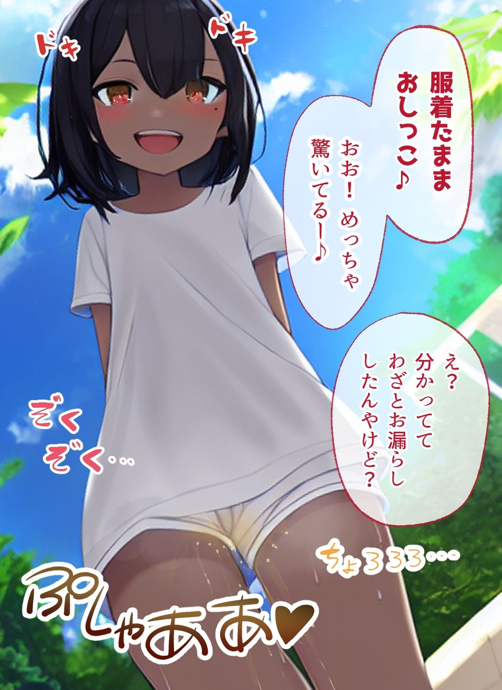 サンプル画像1:着衣放尿が好きな幼馴染と……(ふらふらトキシン) [d_245486]