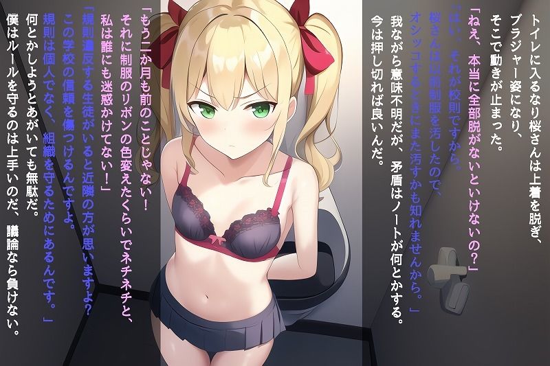 サンプル画像2:常識改変ノート！学校中のJKにエロい命令出しまくる(恥辱スキー) [d_245547]