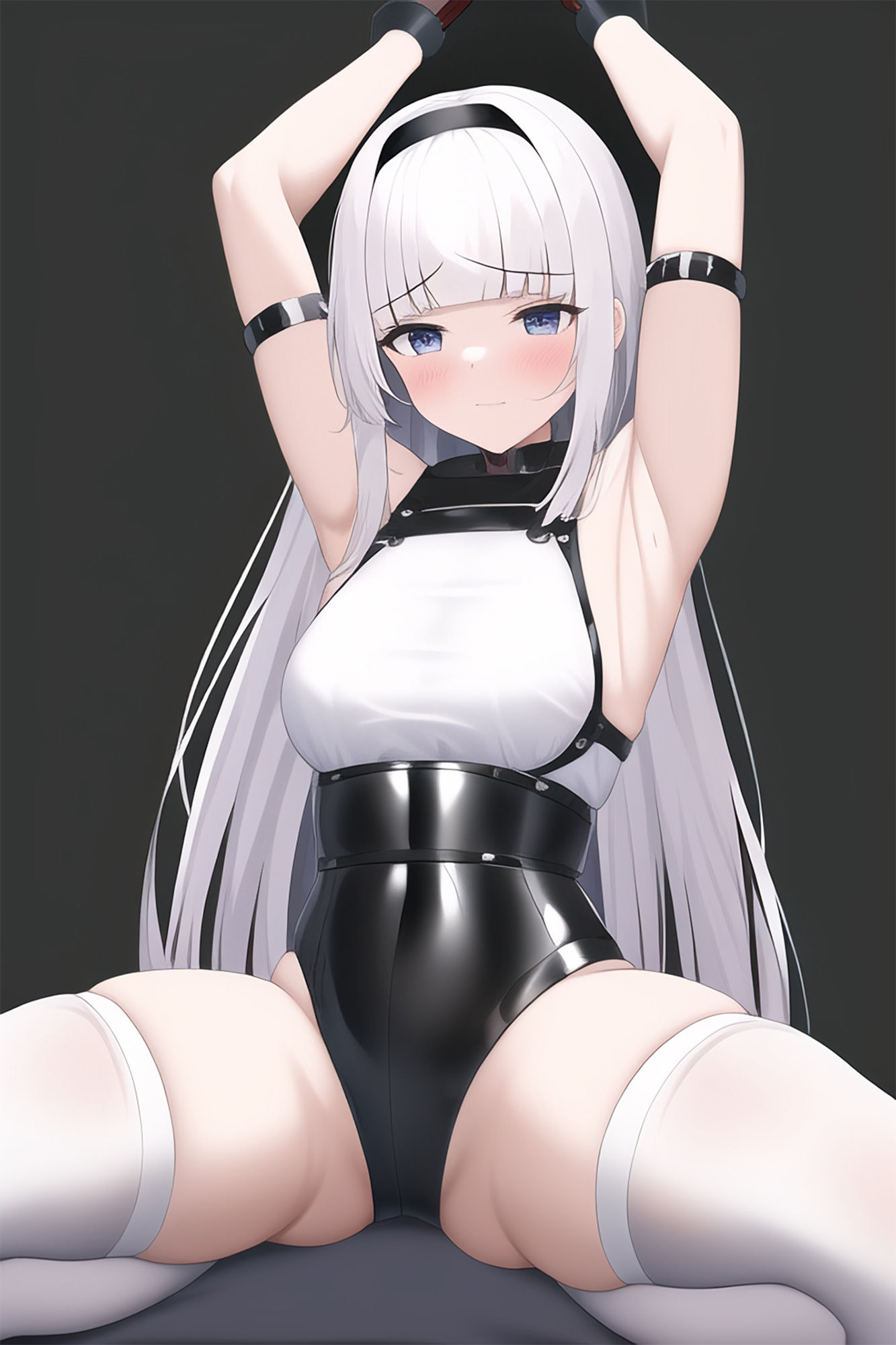 サンプル画像1:拘束少女 〜銀髪ロング編〜(晩餐ニート) [d_245659]