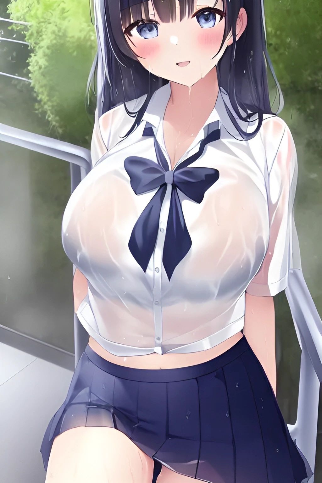 サンプル画像5:AI濡れ透けCG集(砂山) [d_245663]