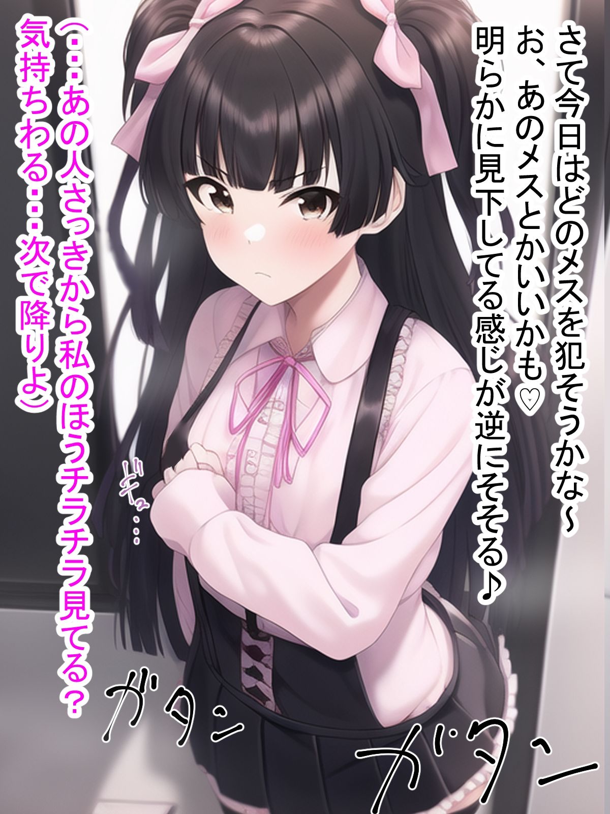 サンプル画像1:AIの発展で少子化が進み女性が男性の性交渉を断れなくなった世界で常に男を見下してる地雷系女子強●オナホ化調教(桃桃桃桃) [d_245779]