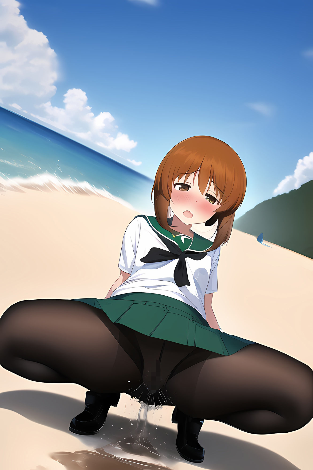 サンプル画像6:大洗女子放尿CG集(AIで遊ぼ) [d_245806]