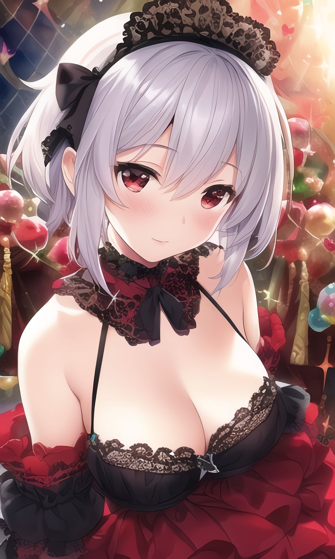 サンプル画像3:赤目白髪少女つめあわせ(あいと君と。) [d_245821]