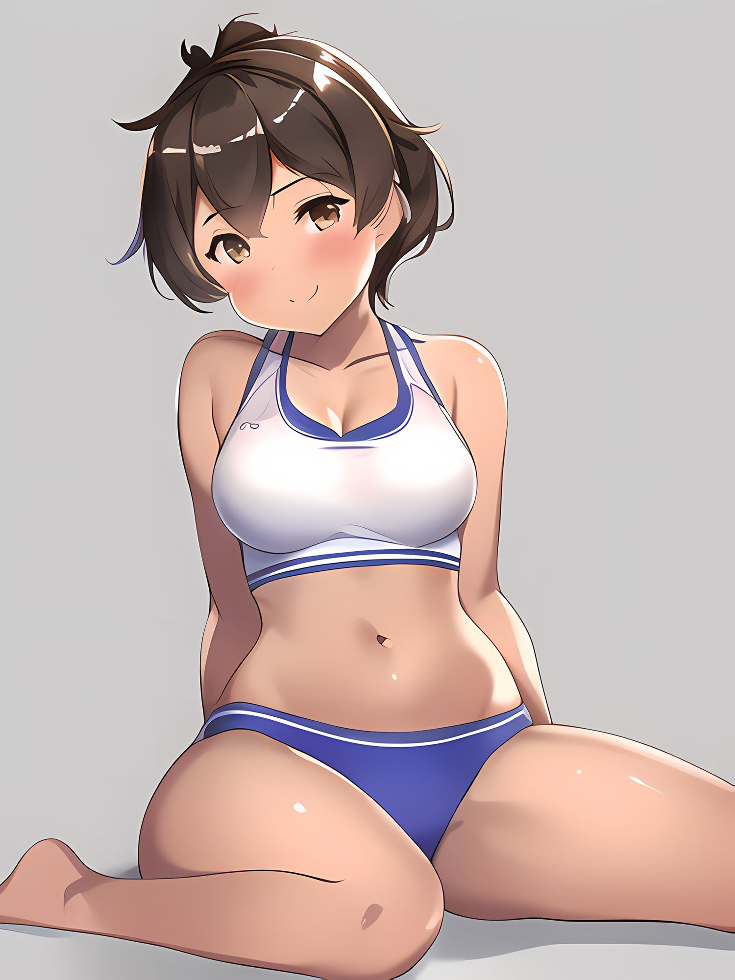褐色スポーツ娘との海岸デートCG集のサンプル画像 6