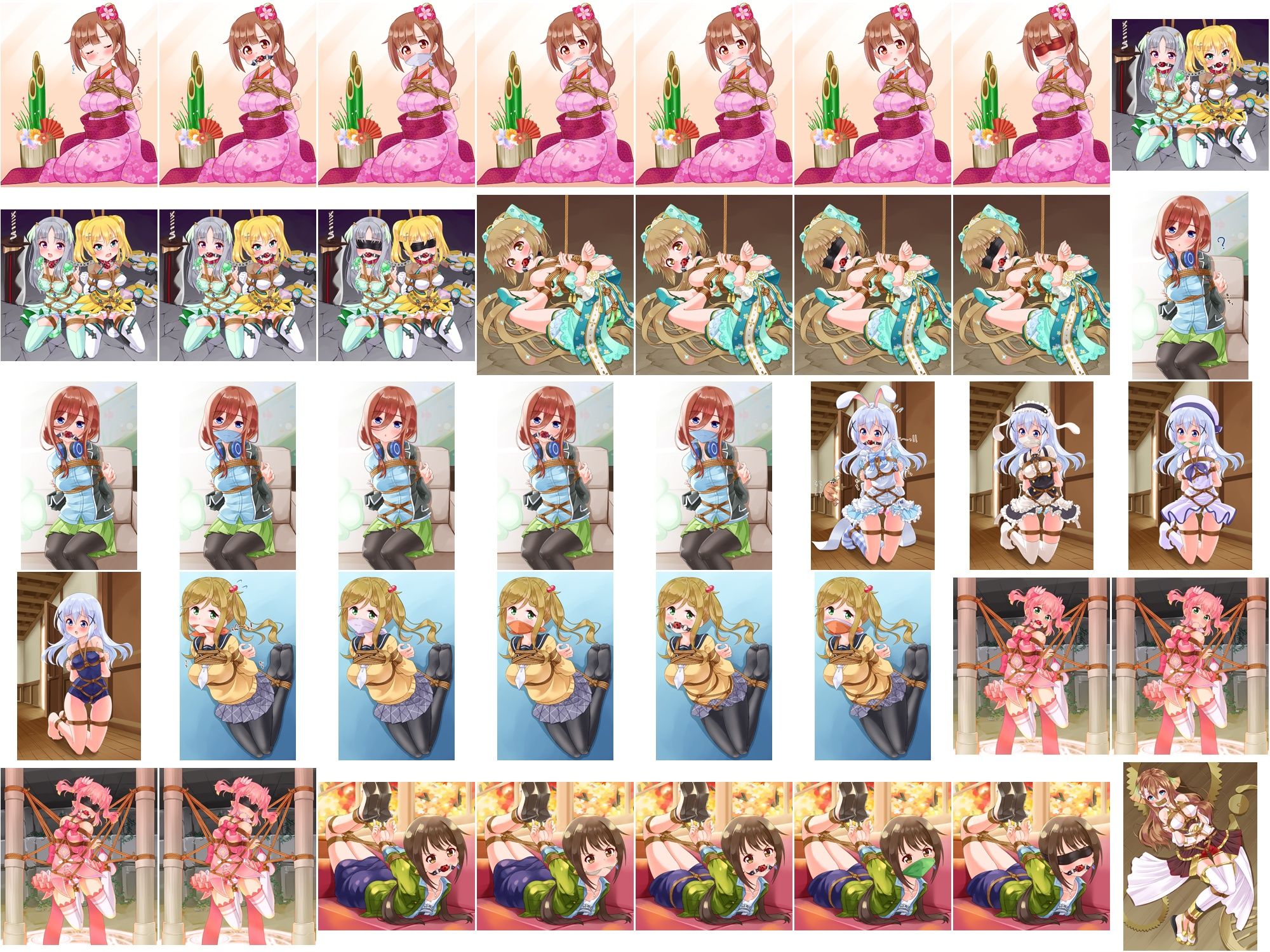 サンプル画像5:着衣緊縛CG集 なわのかなた 2021A(村雲茶屋) [d_245929]