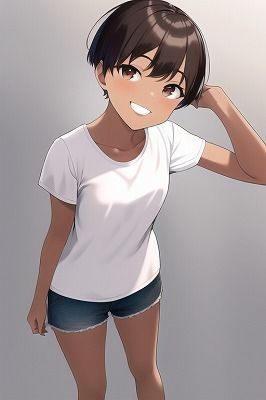 サンプル画像1:褐色少女との思いで(ゆでたにぼし) [d_245957]