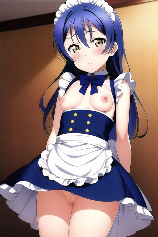 サンプル画像4:ラ○ライブ！CG集 園○海未（メイド） R-18あり(メンダコ) [d_245977]