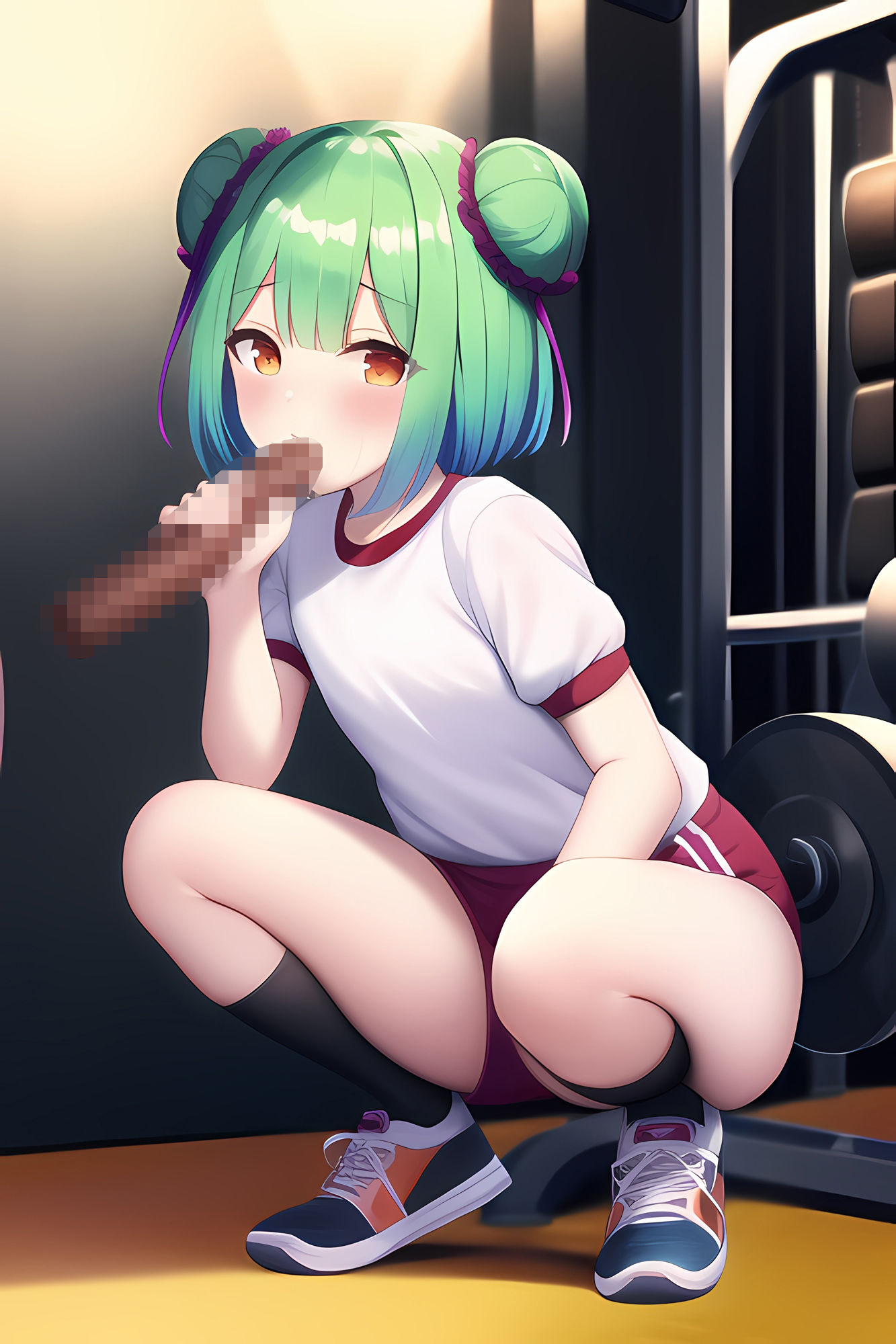 サンプル画像5:ネクロマンサー娘フェラCG集(AIで遊ぼ) [d_246225]