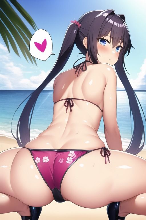 サンプル画像4:ビキニ蹲踞の彼女が見たい(エロイムエッサイムン) [d_246230]