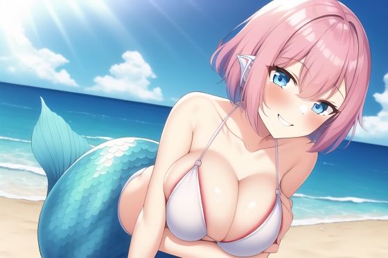 サンプル画像4:マーメイドに誘惑されておっぱいに搾り取られるCG集(ズリきちハウス) [d_246253]