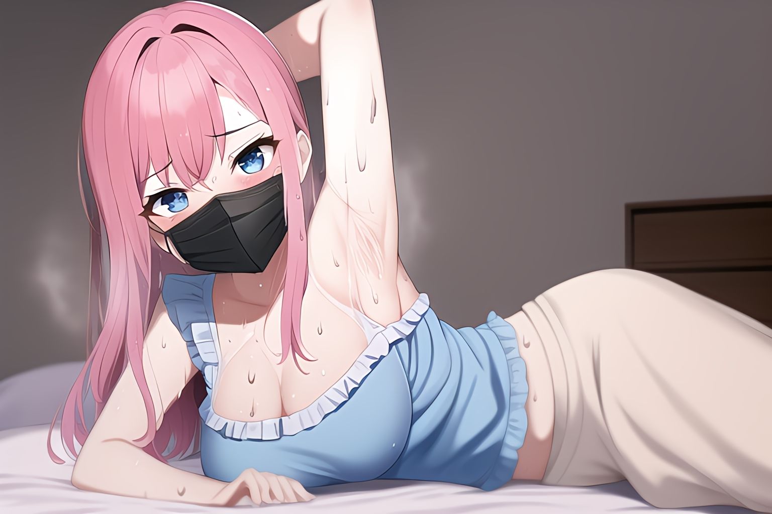 脇フェチ ピンク髪＋マスク特化！わきわき詰め合わせ130枚！！