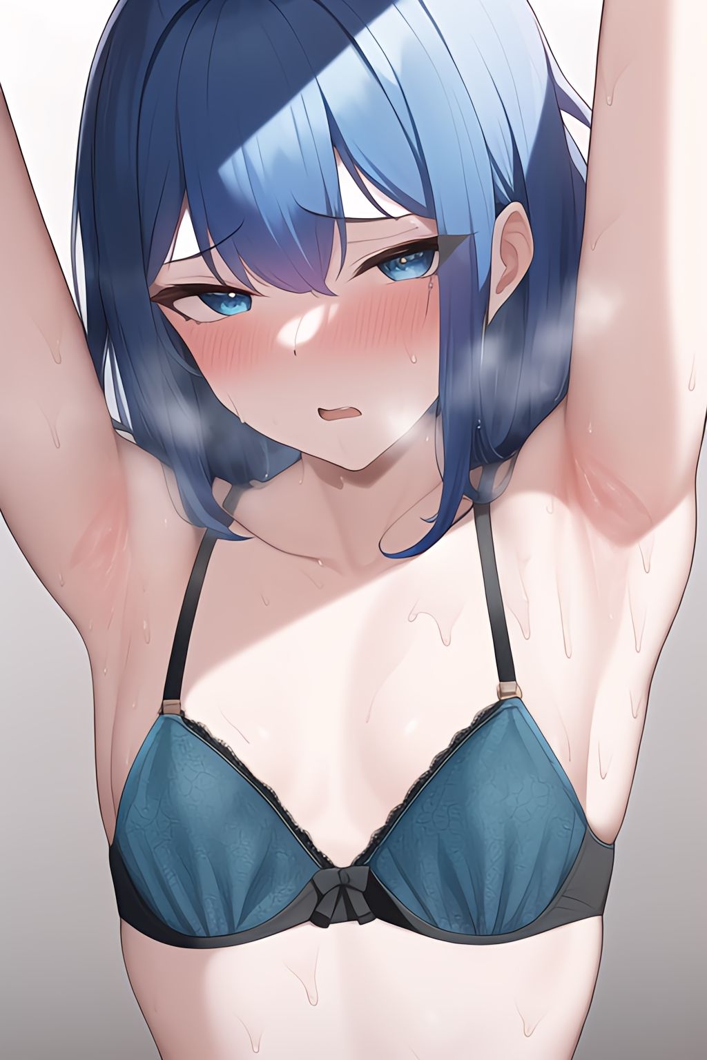 サンプル画像1:脇フェチ 青髪ちゃん特化！わきわき詰め合わせ130枚！！(サークルビル) [d_246501]