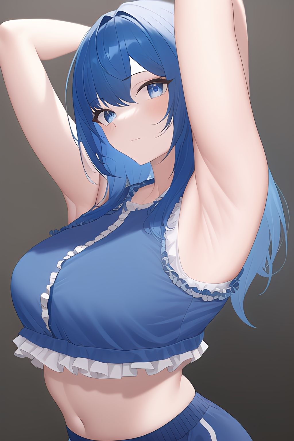 サンプル画像2:脇フェチ 青髪ちゃん特化！わきわき詰め合わせ130枚！！(サークルビル) [d_246501]