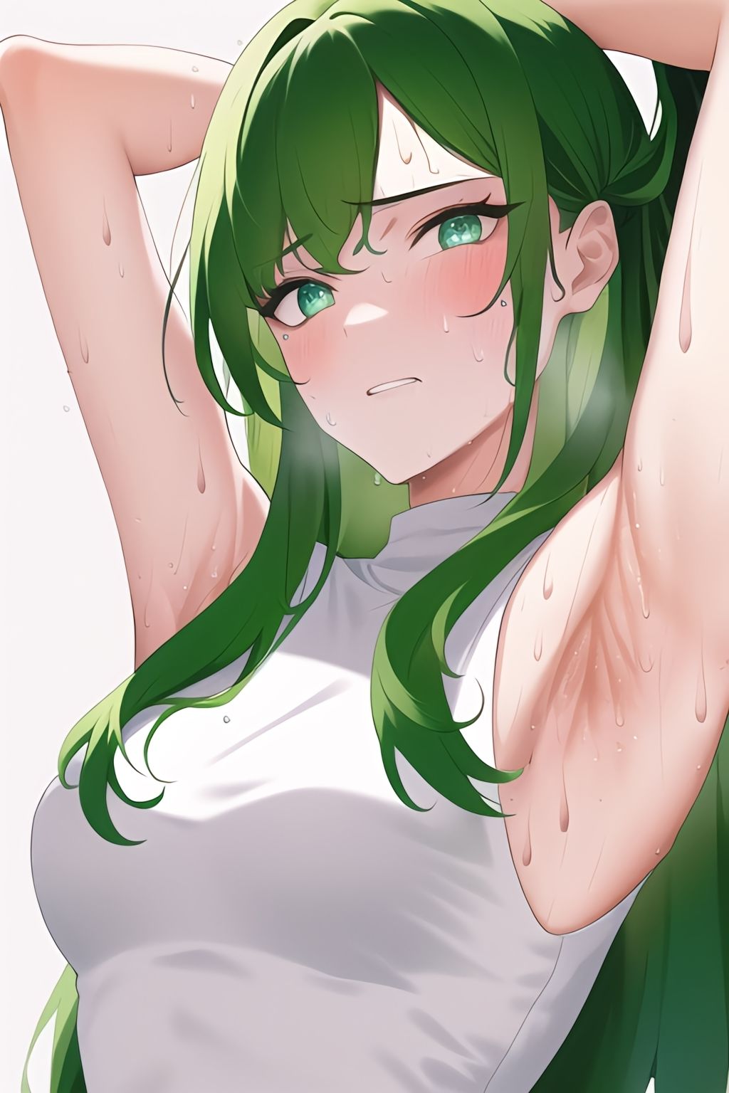 サンプル画像1:脇フェチ 緑髪特化！わきわき詰め合わせ110枚！！(サークルビル) [d_246503]